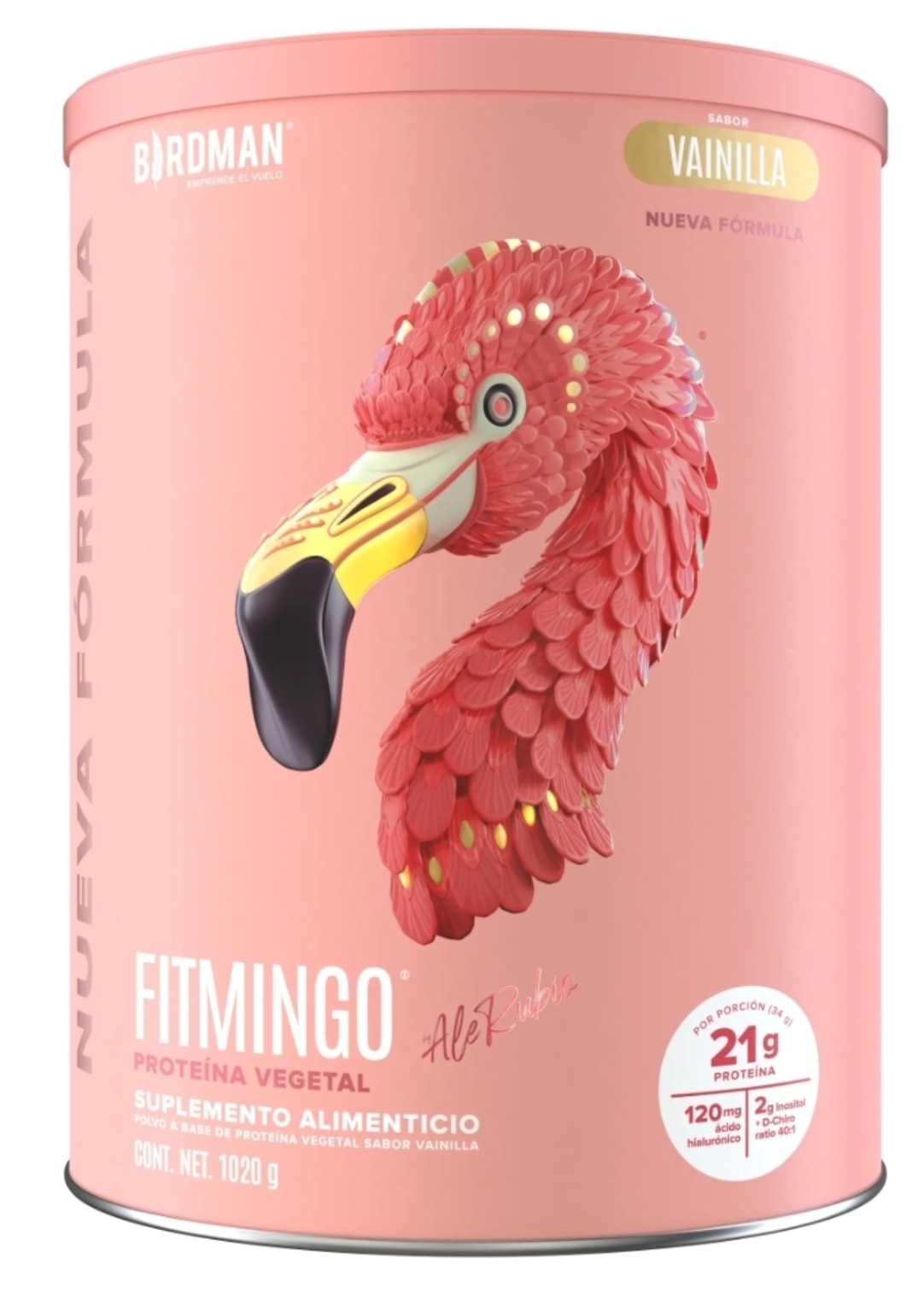 Fitmingo Proteína Vegetal 1,020 g, sabor Vainilla
